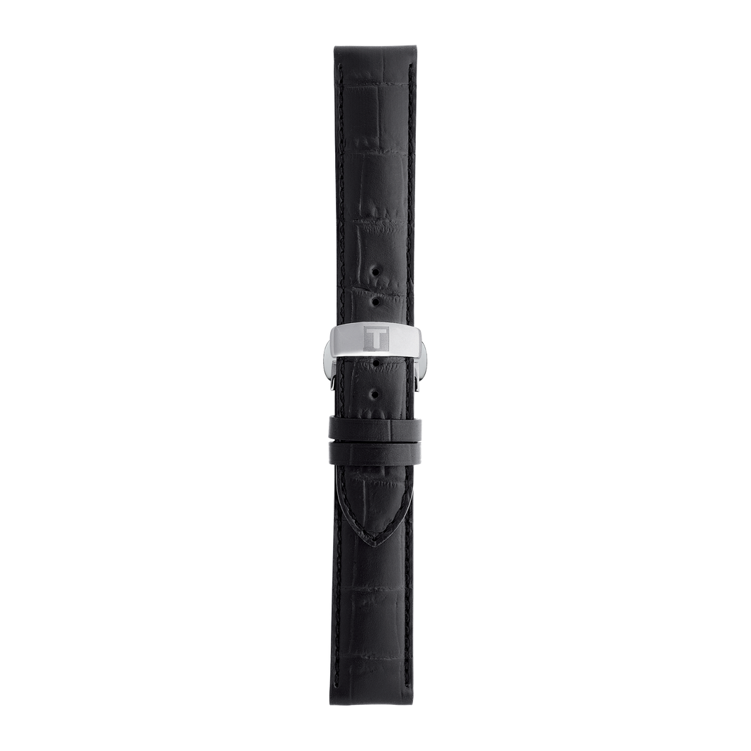 PRE-ORDER: BLACK LEATHER STRAP LUGS 19 MM