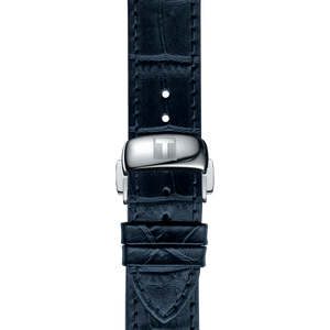 BLUE LEATHER STRAP LUGS 19 MM