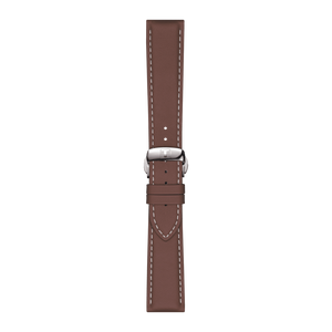 BROWN LEATHER STRAP LUGS 21 MM