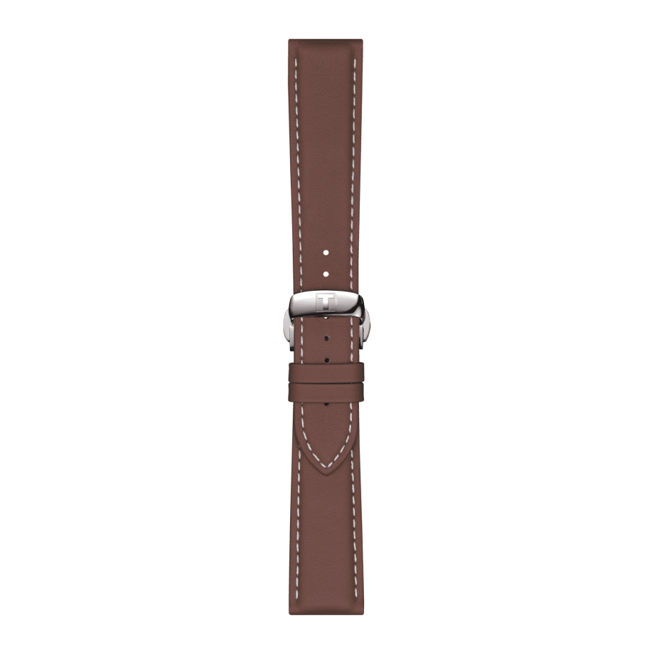 BROWN LEATHER STRAP LUGS 21 MM