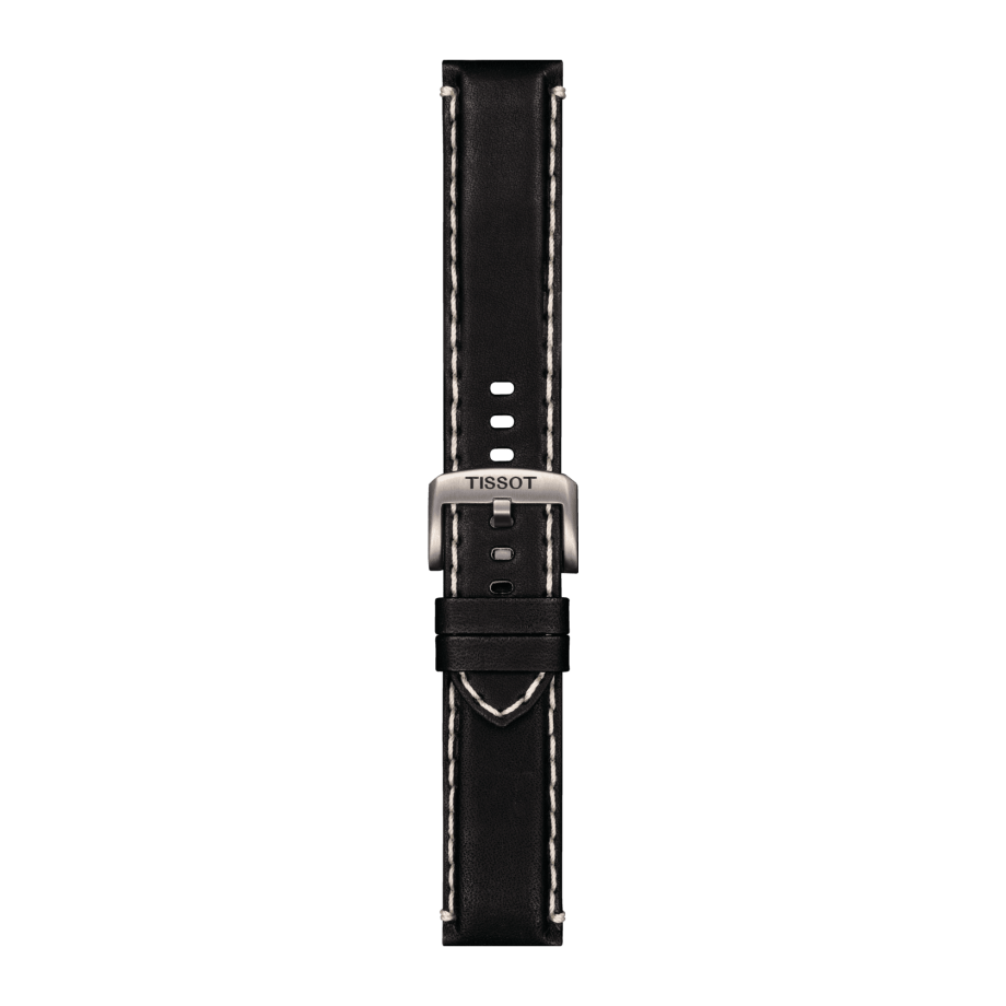 BLACK LEATHER STRAP LUGS 22 MM Atelier Chronos Black leather strap lugs 22 mm atelier chronos