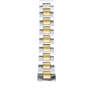 3 Link Two Tone Yellow Gold & Steel Bracelet- SS3TG