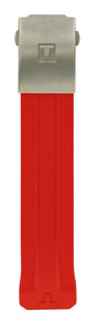 PRE-ORDER: RED SILICON STRAP, TITANIUM CLASP